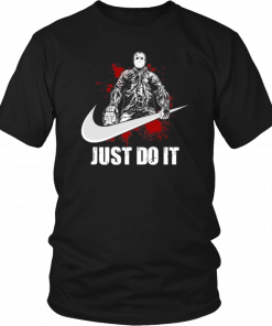 Just Do It Jason Voorhees Swoosh Halloween Cool Gift Tee Shirt