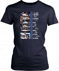 La Dodgers Baseball Members Signatures Offcial T-Shirt