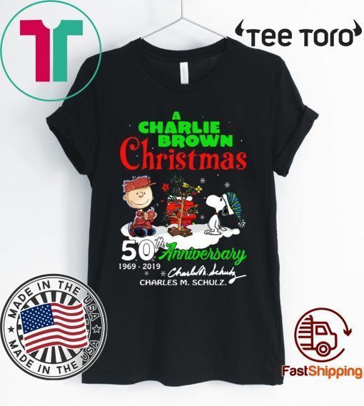 A Charlie Brown Christmas 50th Anniversary t-shirts