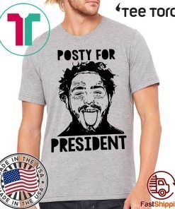 Post Malone Posty For President Shirts