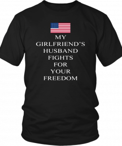 HUSBAND FIGHTS FOR YOUR FREEDOM OFFCIAL T-SHIRT