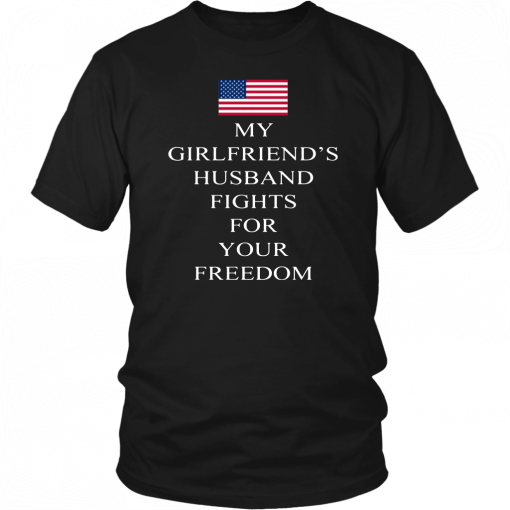 HUSBAND FIGHTS FOR YOUR FREEDOM OFFCIAL T-SHIRT