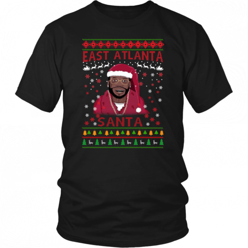 Mane East Atlanta Santa Christmas T-Shirt
