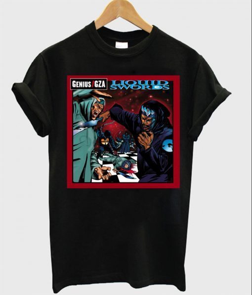 Mens GZA Liquid Swords Tee Black T-Shirt