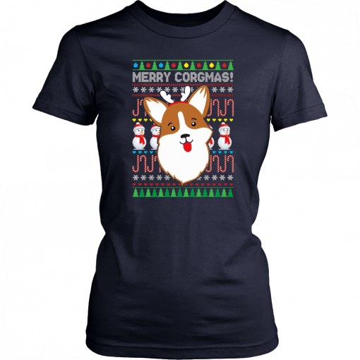 Merry Corgmas Christmas Funny T-Shirt