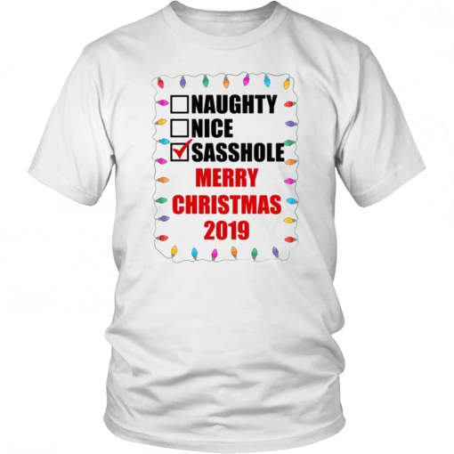 Naughty Nice Sasshole Merry Christmas 2020 Shirt