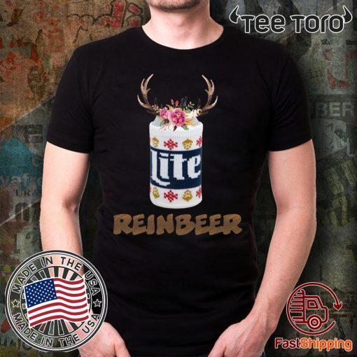 Can Miller Lite Reinbeer Funny Christmas 2020 T-Shirt