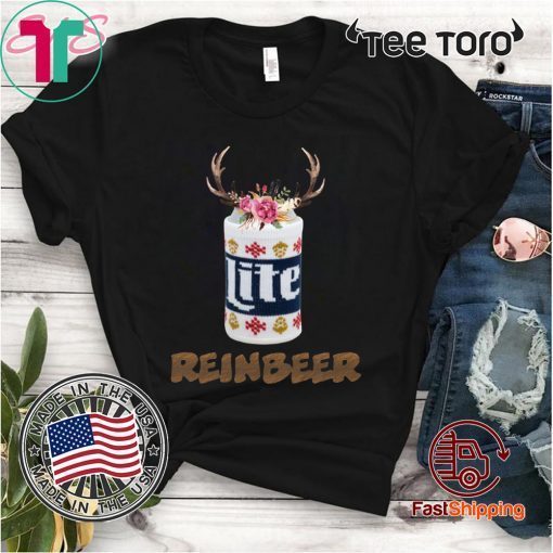 Can Miller Lite Reinbeer Funny Christmas 2020 T-Shirt