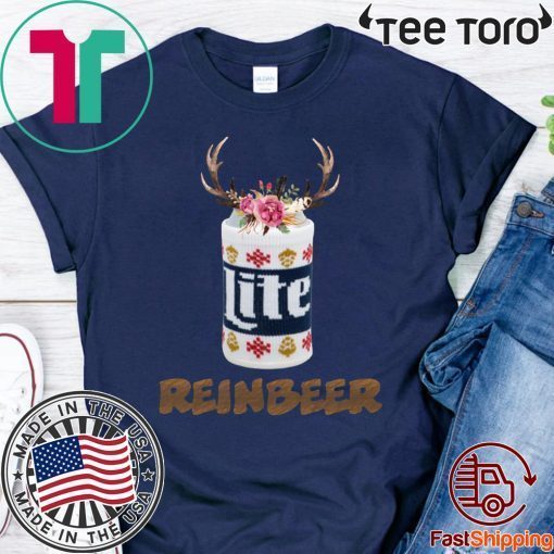 Can Miller Lite Reinbeer Funny Christmas 2020 T-Shirt