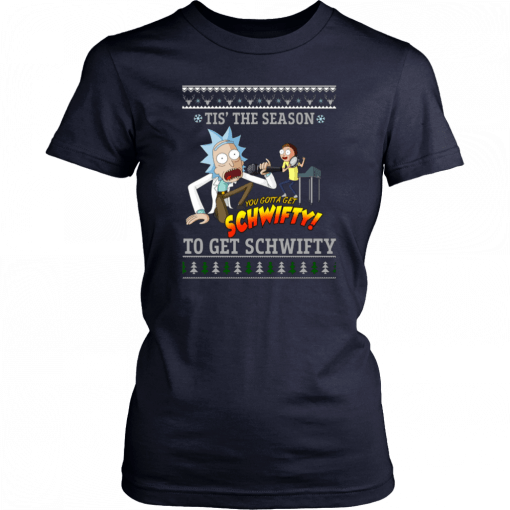 Rick and Morty Tis the season to Get Schwifty Christmas 2020 T-Shirt