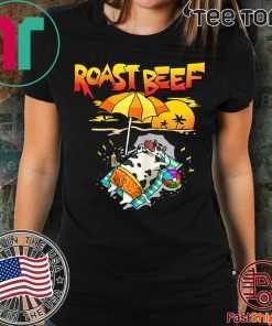 Roast Beef Cow On Beach Vacation Sun Tan T-Shirt