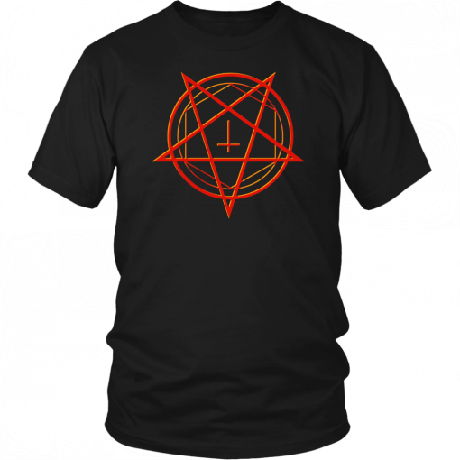 Satanic Pentagram Halloween Pentagram Symbol T-Shirt