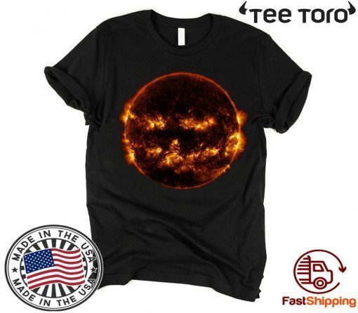 Sun smiles like a Halloween pumpkin in NASA Shirt -Offcial Tee
