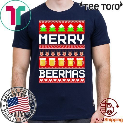 Merry Beermas Christmas Gift T-Shirt