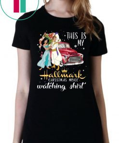 This is my Hallmark Christmas Movie Watching Shirt Aladdin Jasmine 2020 Tee