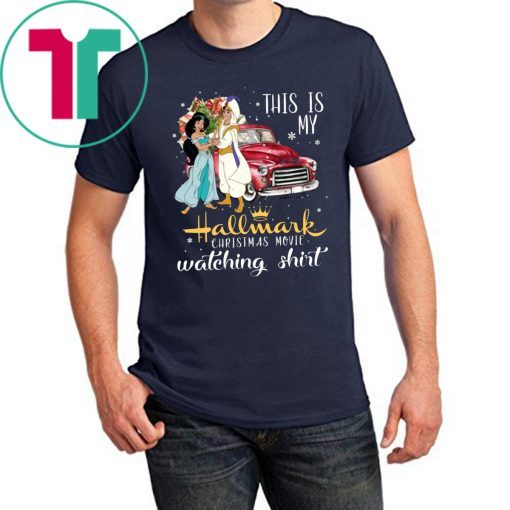 This is my Hallmark Christmas Movie Watching Shirt Aladdin Jasmine 2020 Tee