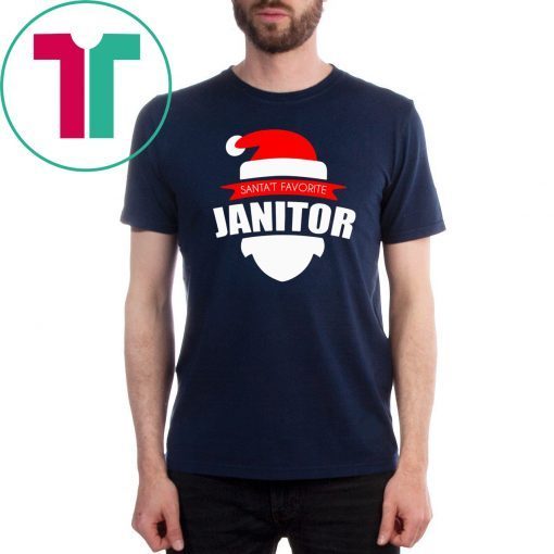 Santa’s Favorite Janitor Funny Christmas Shirt