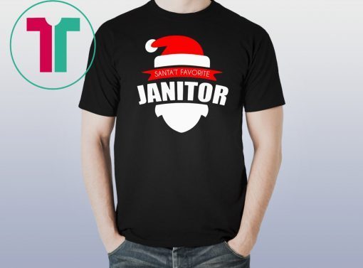 Santa’s Favorite Janitor Funny Christmas Shirt