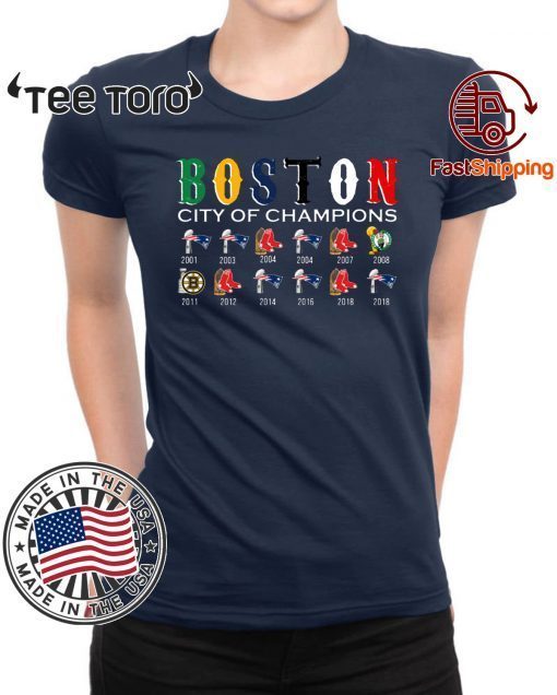 Boston City of Champions Shirt