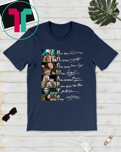 Harry Potter Hogwarts Members Signatures T-Shirt