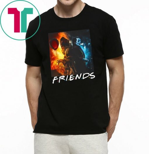 Joker And Pennywise Friends Style T-shirt Cool Gift