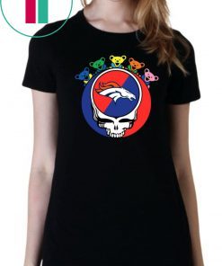 Grateful Dead Mixed With Denver Broncos T-shirt