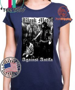 Mens Womens Behemoth’s Nergal Reveals Black Metal Against Antifa T-Shirt