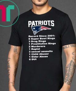 Patriots Record since 2001 T-Shirt