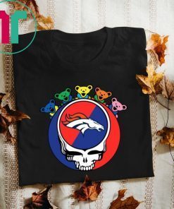 Grateful Dead Mixed With Denver Broncos T-shirt