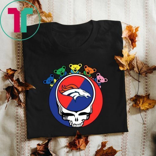 Grateful Dead Mixed With Denver Broncos T-shirt