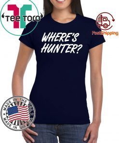 Where's Hunter T-Shirt For Mens Womens