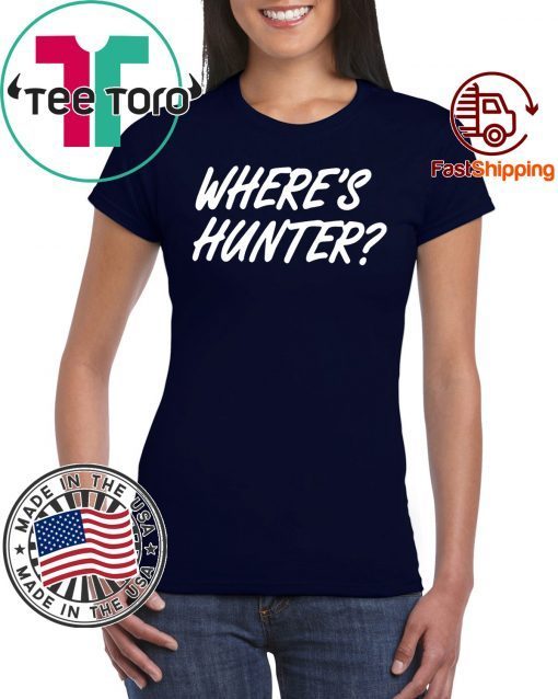Where's Hunter T-Shirt For Mens Womens