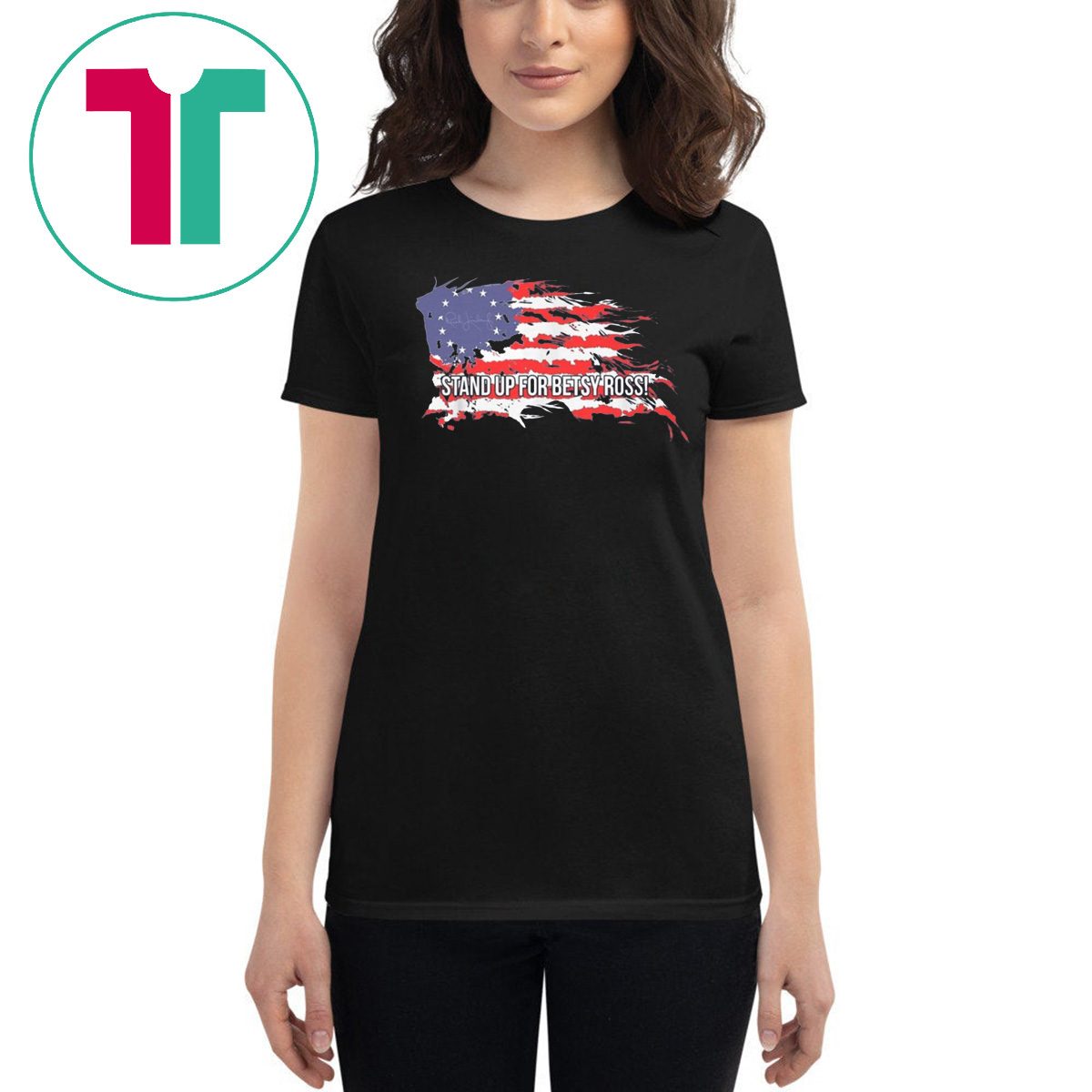 Rush Limbaugh Show Betsy Ross Flag Classic T-Shirt - ShirtElephant Office