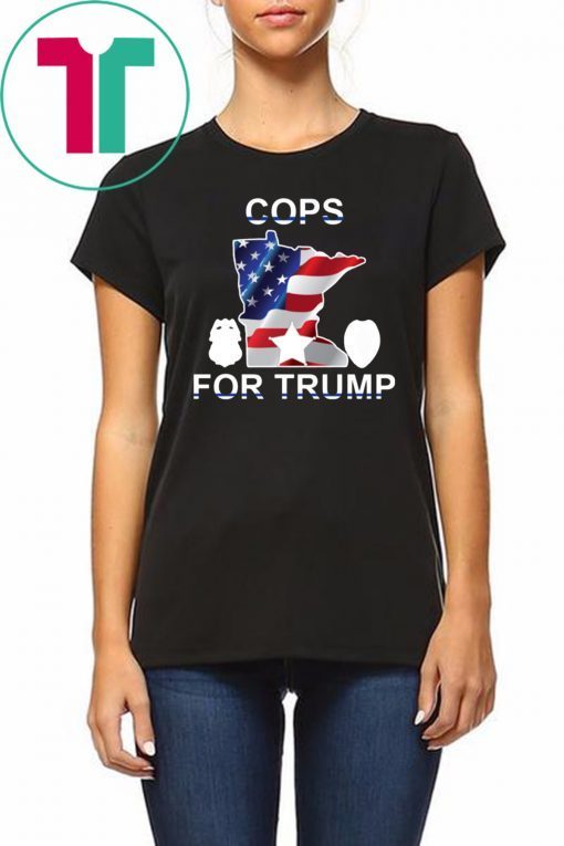 Buy Cops For Trump Minneapolis Police Union USA Flag T-Shirt
