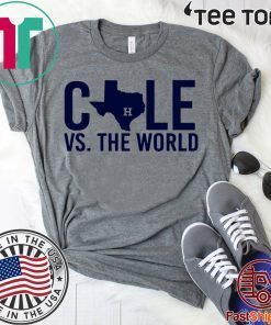 Verlander Cole 2019 Gerrit Cole Vs The World Tee Shirt