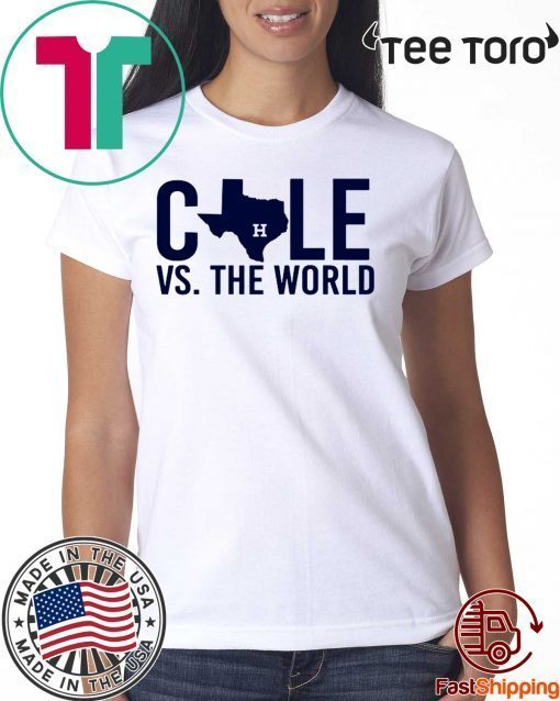 Verlander Cole 2019 Gerrit Cole Vs The World Tee Shirt