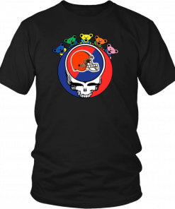 Grateful Dead Mixed With Cleveland Browns T-shirt Cool Gift For Fans