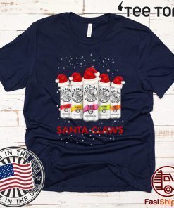 White Claw Santa Claws Hard Seltzer Christmas Gift T-Shirt