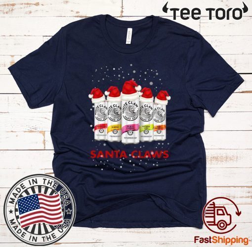 White Claw Santa Claws Hard Seltzer Christmas Gift T-Shirt