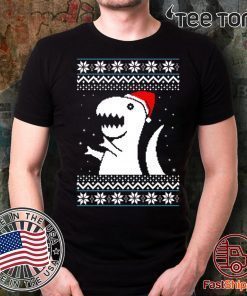 Trex Santa Dino Christmas t-shirts