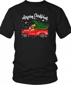 Merry Christmas Pluto On Red Truck Shirt