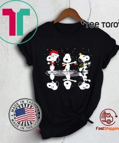 Snoopy reflection Christmas Funny T-Shirt