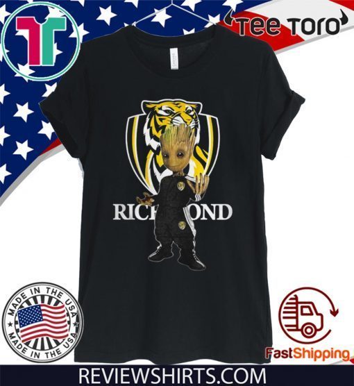 Baby Groot Richmond Football T-Shirt - Original Tee