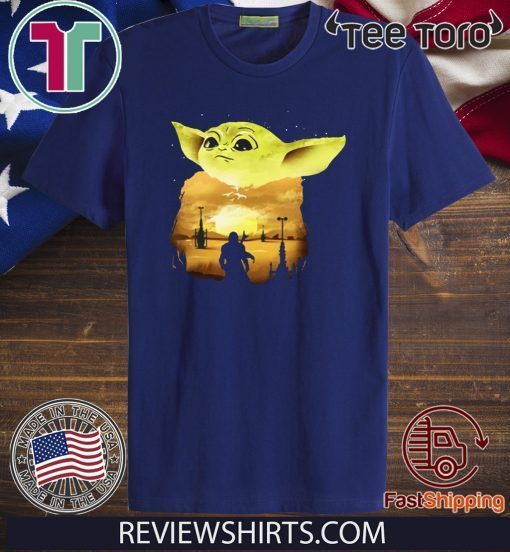 Baby Yoda Sunset Shirt T-Shirt