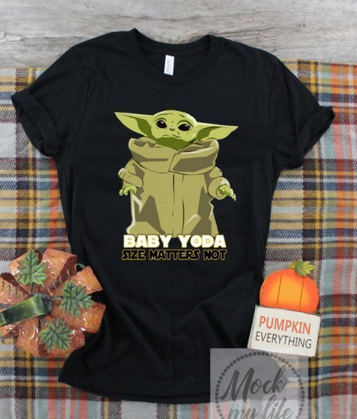 Baby Yoda The Mandalorian Size Matters Not Shirt T-Shirt