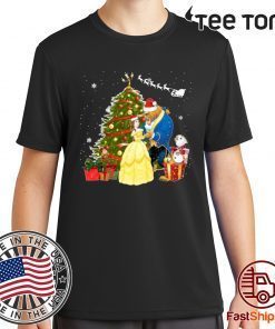 Beauty And The Beast Christmas Lovely Gift T-Shirt
