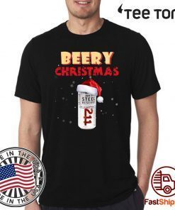 Beery Christmas Steel Reserve Beer Funny Christmas T-Shirt