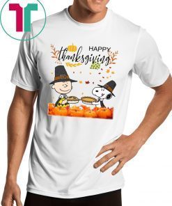 Charlie Brown And Snoopy Peanuts Happy Thanksgiving Shirt