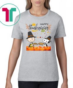 Charlie Brown And Snoopy Peanuts Happy Thanksgiving Shirt