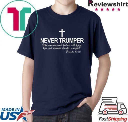 Christian Never Trumper Proverbs 1018 Fool Impeach Trump Shirt